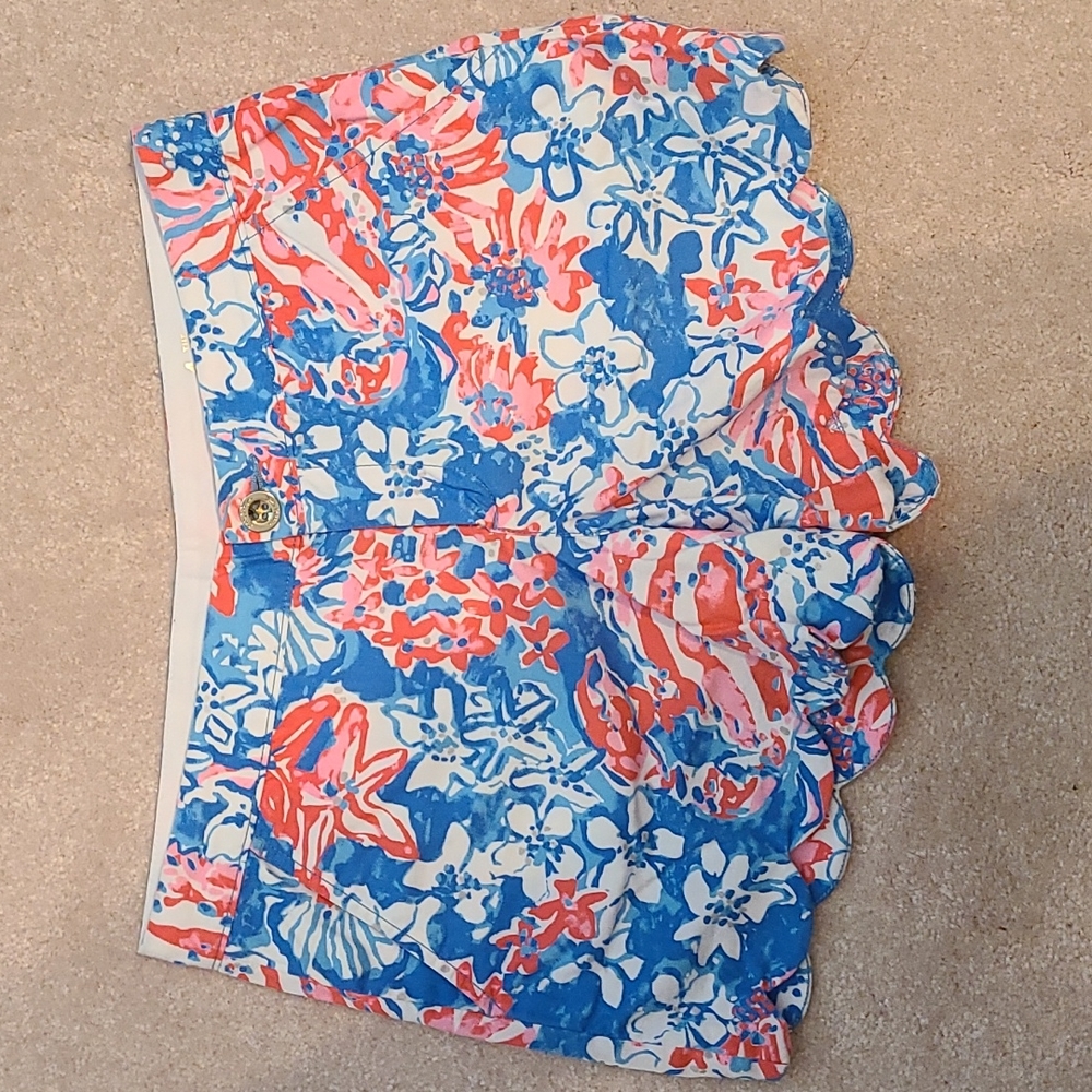 Lilly Pulitzer Buttercup Short Bay Blue Pop Pop 4